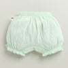 Girls 100% Cotton Solid Bloomers - Peach & Mint Green
