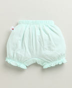Bumzee Peach & Mint Green Bloomers, Pack of 3, 100% Cotton