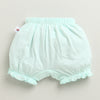 Girls 100% Cotton Solid Bloomers - Peach & Mint Green