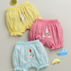Girls 100% Cotton Solid Bloomers - Yellow & Pink