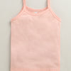 Girls 100% Cotton Solid Slips - Peach & Mint Green