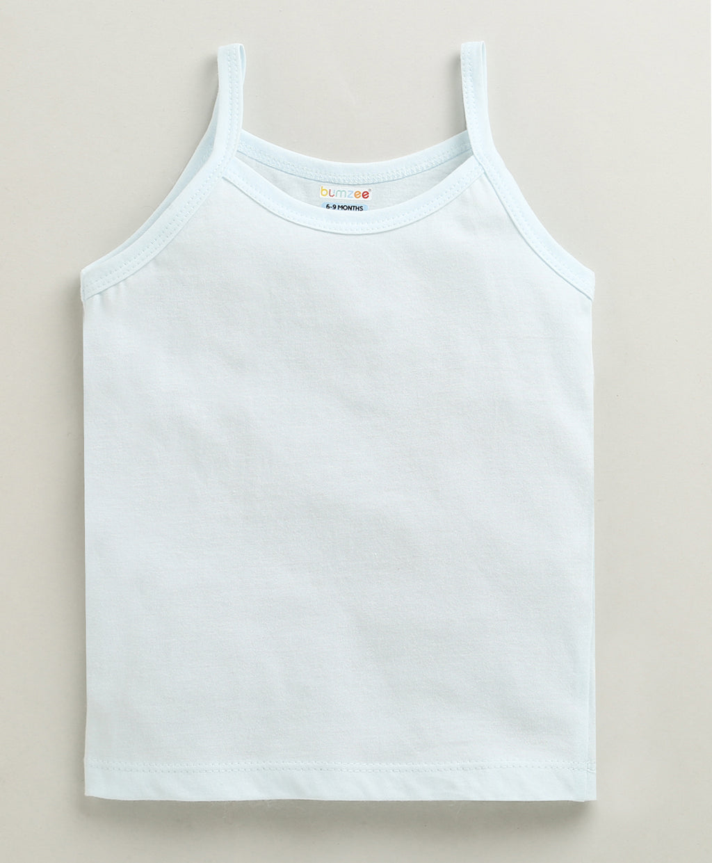 Bumzee Peach & Mint Green Slips, Pack of 3, Sleeveless, 100% Cotton (Style Peb10643)