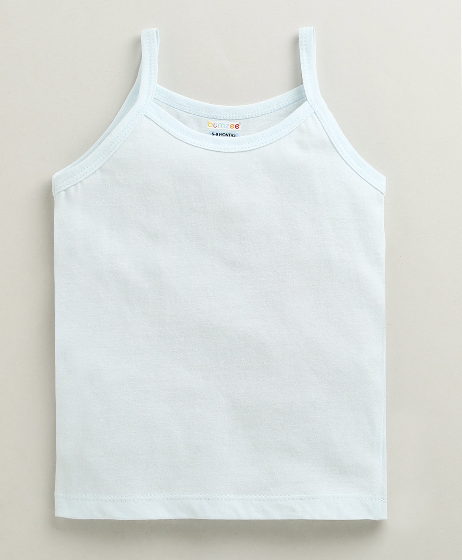 Girls 100% Cotton Solid Slips - Peach & Mint Green