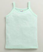 Bumzee Peach & Mint Green Slips, Pack of 3, Sleeveless, 100% Cotton (Style Peb10643)