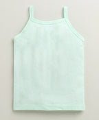 Bumzee Peach & Mint Green Slips, Pack of 3, Sleeveless, 100% Cotton (Style Peb10643)