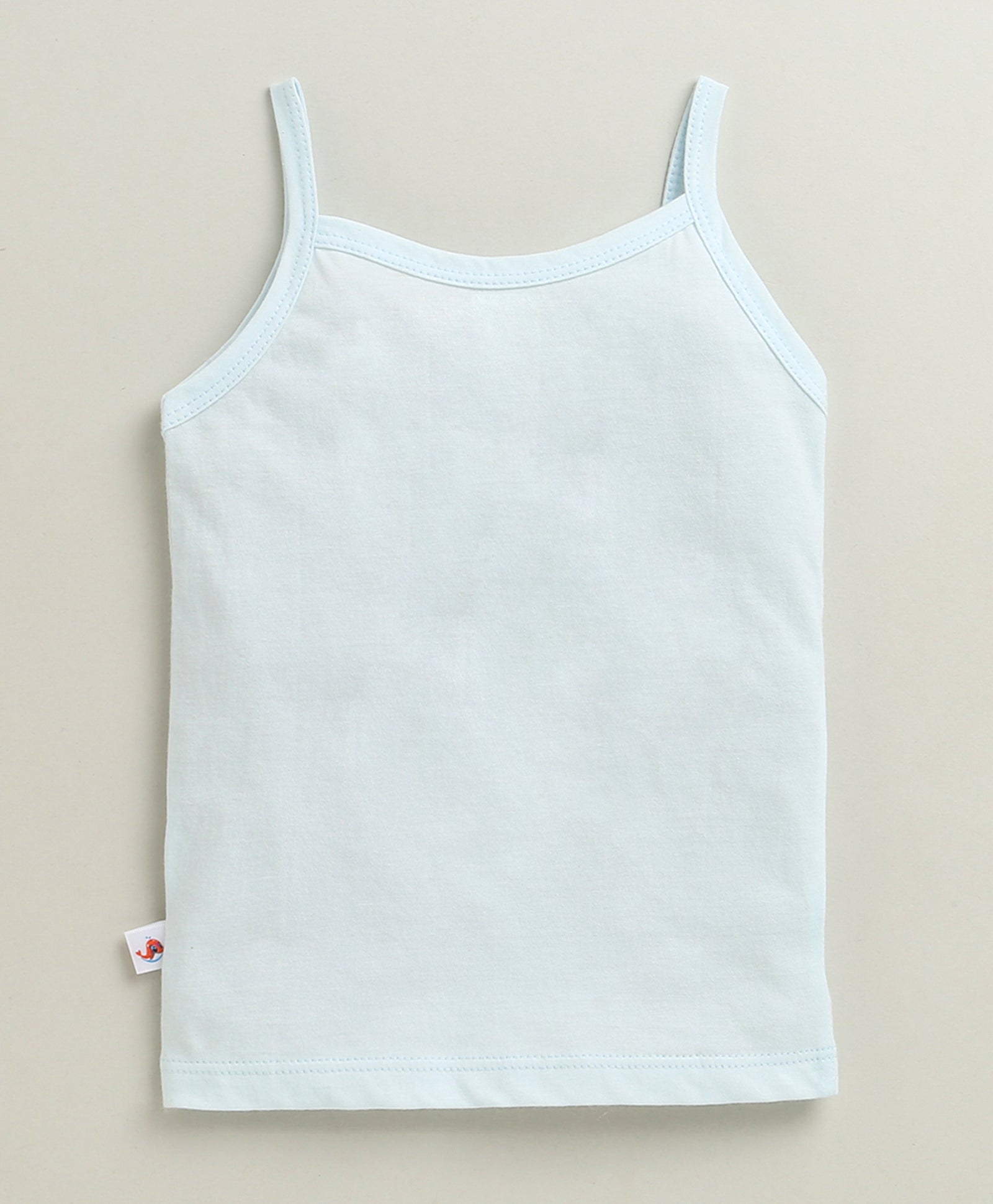 Girls 100% Cotton Solid Slips - Yellow & Sky Blue