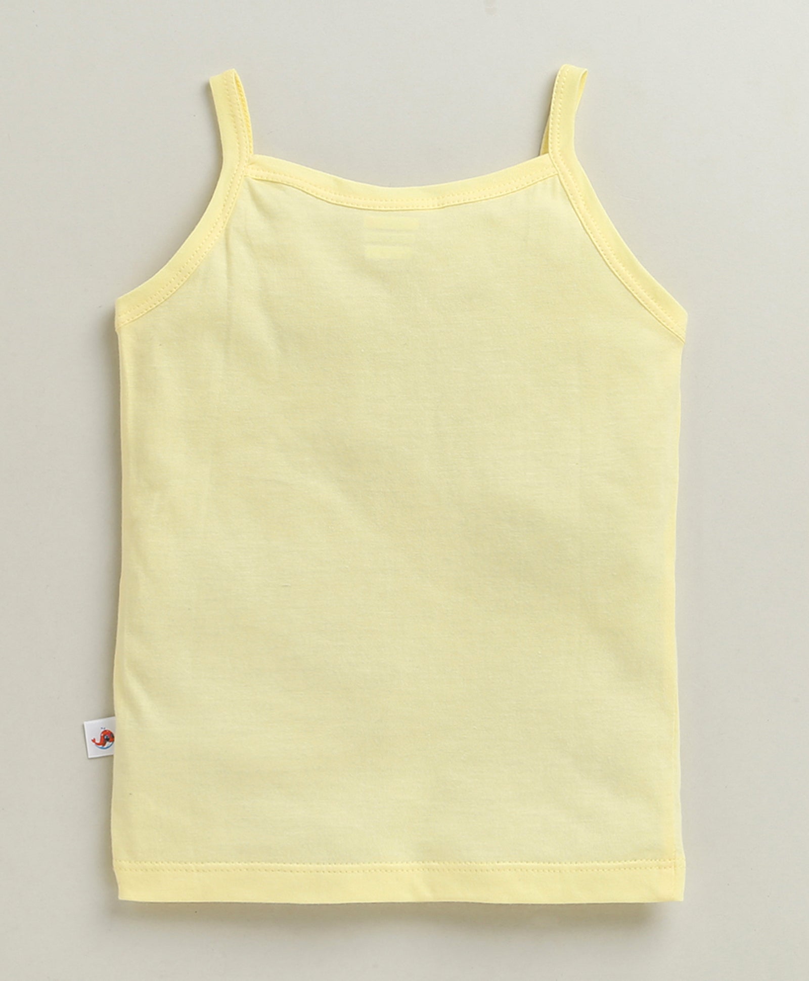 Girls 100% Cotton Solid Slips - Yellow & Sky Blue