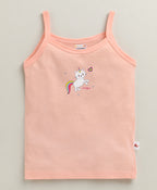 Bumzee Peach & Mint Green Slips, Pack of 3, Sleeveless, 100% Cotton (Style Peb10645)