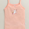 Girls 100% Cotton Solid Slips - Peach & Mint Green