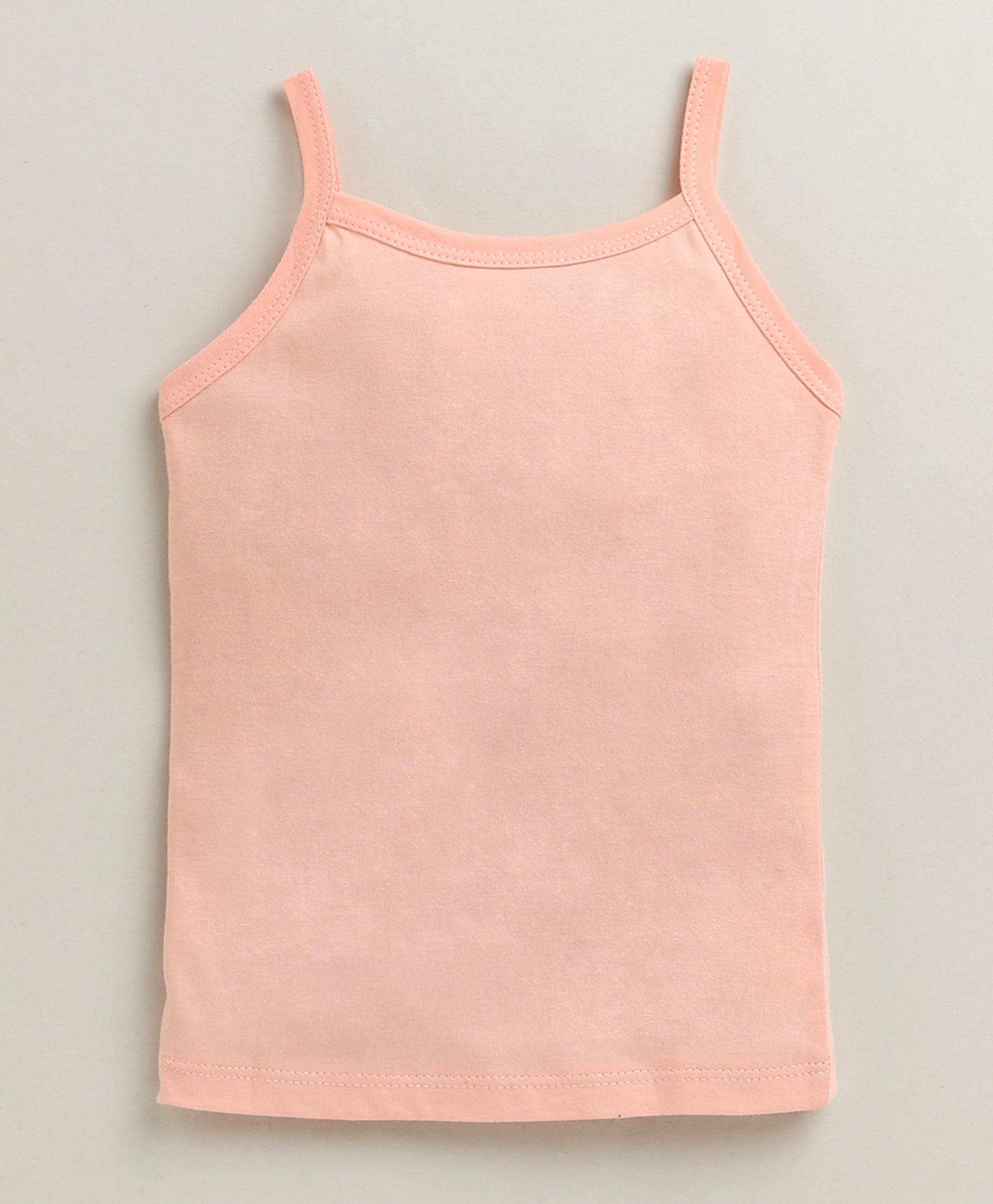 Girls 100% Cotton Solid Slips - Peach & Mint Green