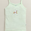 Girls 100% Cotton Solid Slips - Peach & Mint Green