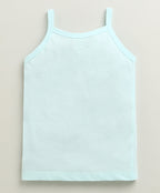 Bumzee Yellow & Sky Blue Slips, Pack of 3, Sleeveless, 100% Cotton (Style Peb10646)