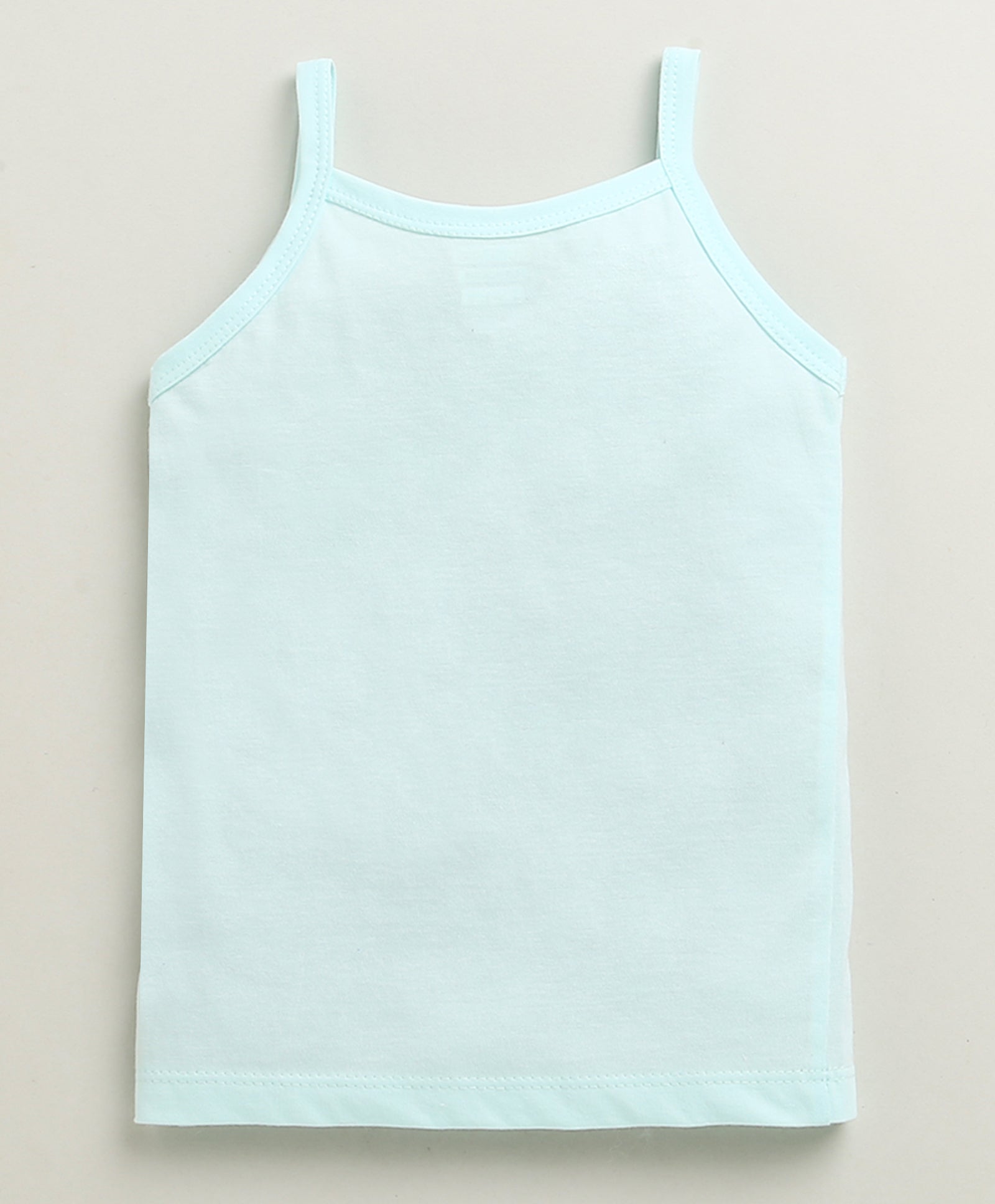 Girls 100% Cotton Solid Slips - Yellow & Sky Blue