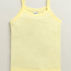 Girls 100% Cotton Solid Slips - Yellow & Sky Blue