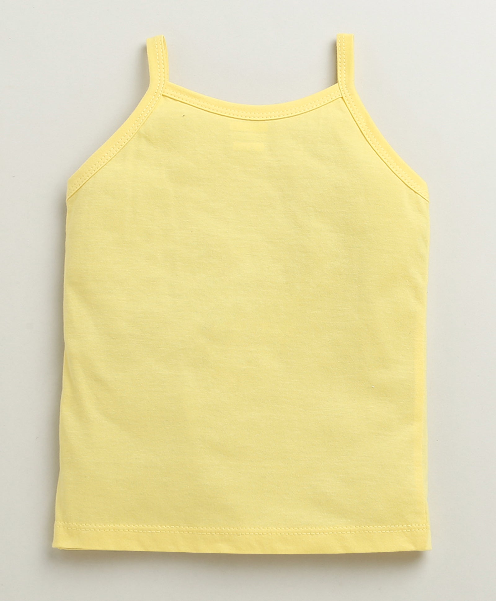 Girls 100% Cotton Solid Slips - Yellow & Pink