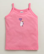 Bumzee Yellow & Pink Slips, Pack of 3, Sleeveless, 100% Cotton