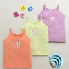 Girls 100% Cotton Solid Slips - Peach & Lavender