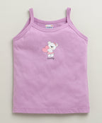 Bumzee Peach & Lavender Slips, Pack of 3, Sleeveless, 100% Cotton