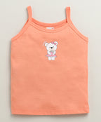 Bumzee Peach & Lavender Slips, Pack of 3, Sleeveless, 100% Cotton