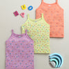 Girls 100% Cotton Graphic Slips - Peach & Lavender