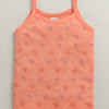 Girls 100% Cotton Graphic Slips - Peach & Lavender