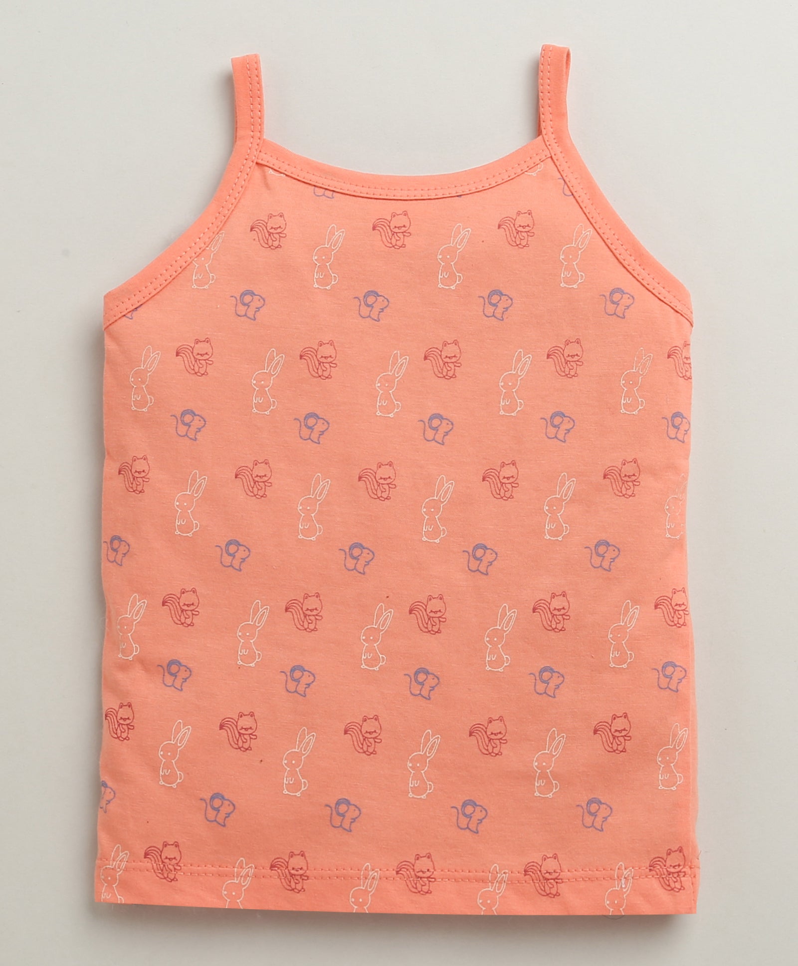 Girls 100% Cotton Graphic Slips - Peach & Lavender