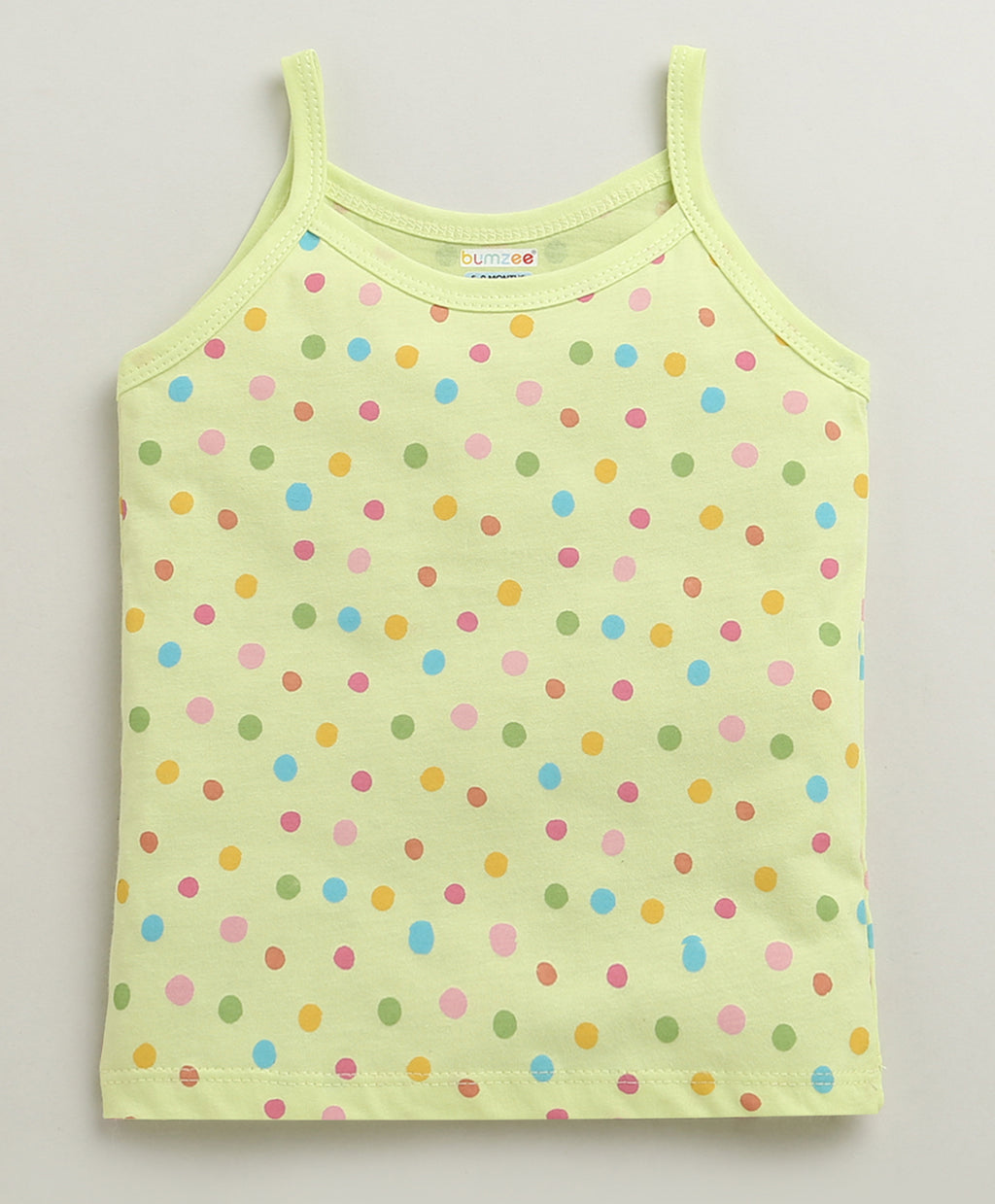 Bumzee Peach & Lavender Graphic Print Slips, Pack of 3, Sleeveless, 100% Cotton