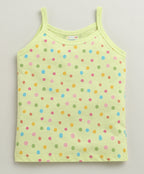 Bumzee Peach & Lavender Graphic Print Slips, Pack of 3, Sleeveless, 100% Cotton