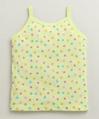 Bumzee Peach & Lavender Graphic Print Slips, Pack of 3, Sleeveless, 100% Cotton