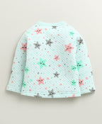 Bumzee Mint Green Graphic Print Winter Set, Full Sleeves, Padded (Style Peb10654)
