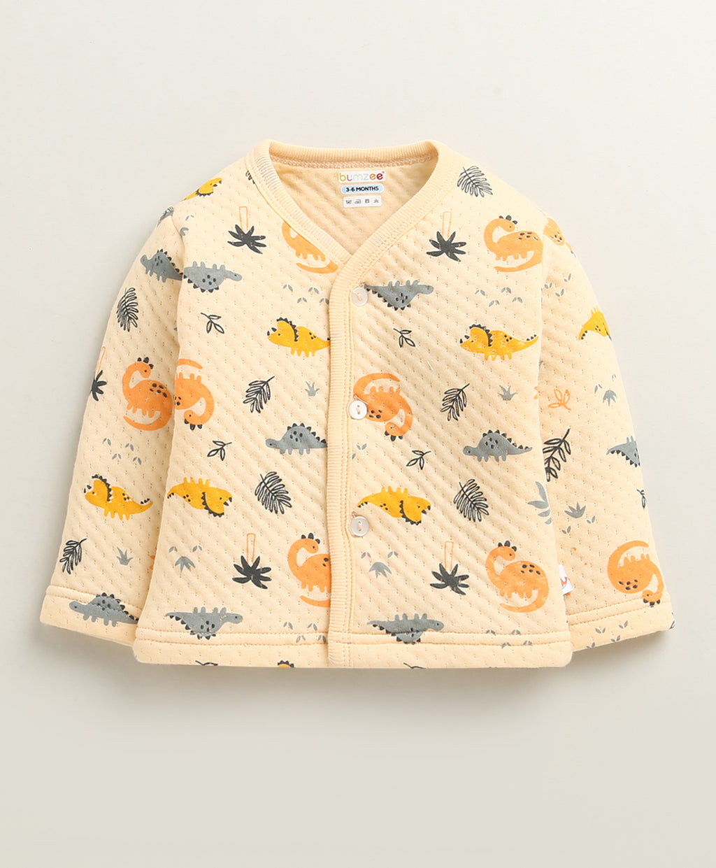 Bumzee Peach Animal Print Winter Set, Full Sleeves, Padded (Style Peb10655)