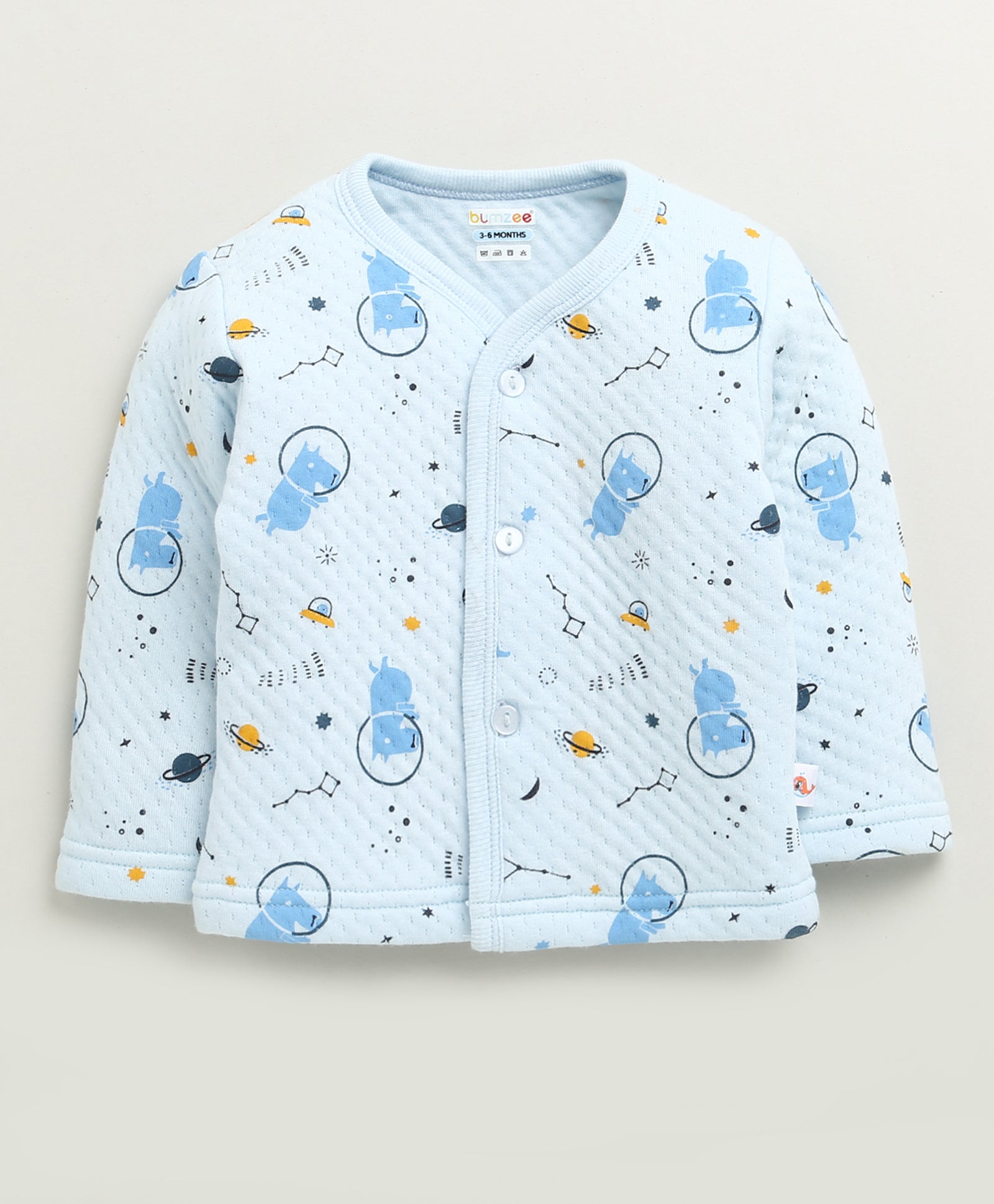 Boys Polyfill Graphic Winter Set - Sky Blue