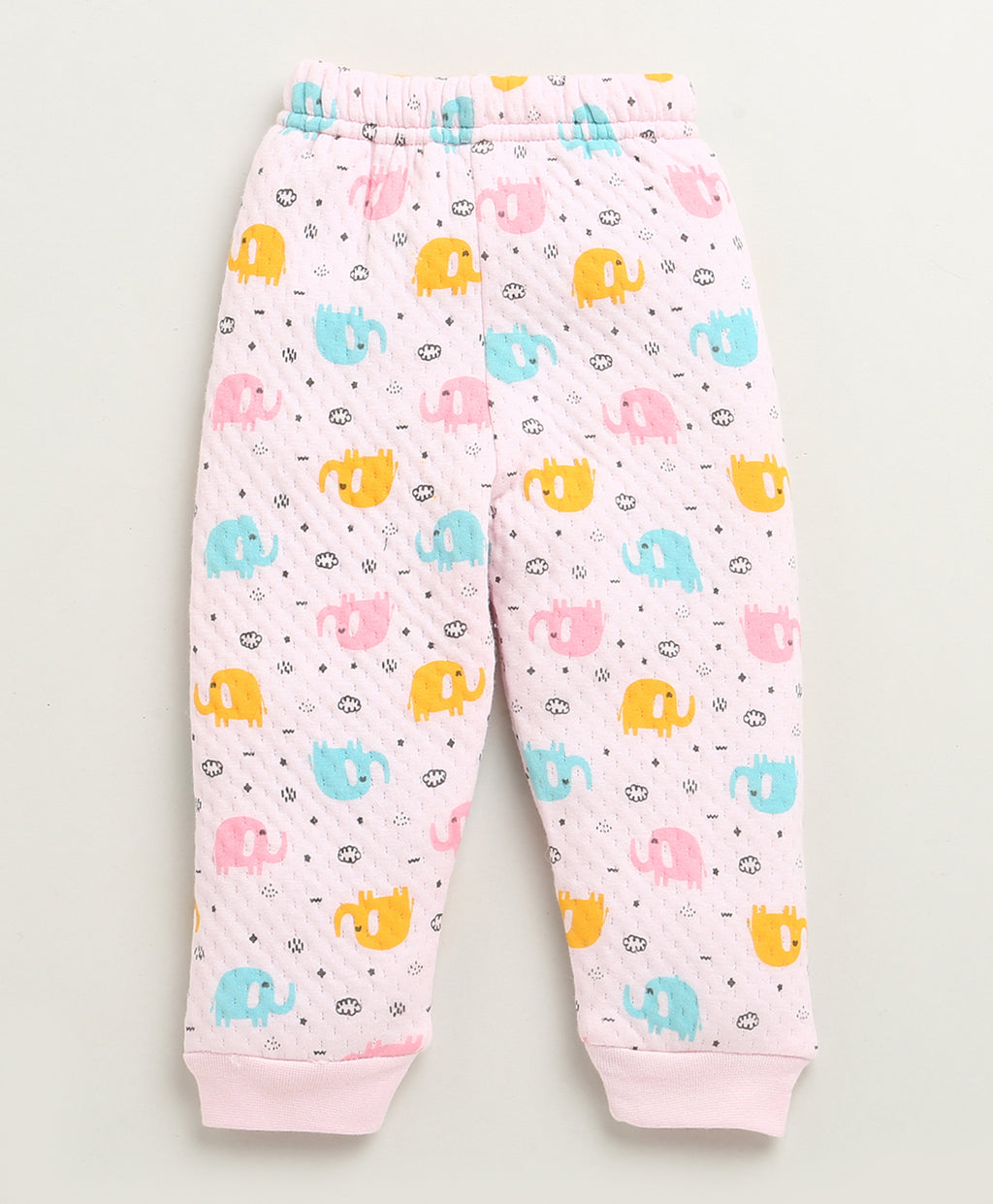 Bumzee Pink Animal Print Winter Set, Full Sleeves, Padded (Style Peb10657)