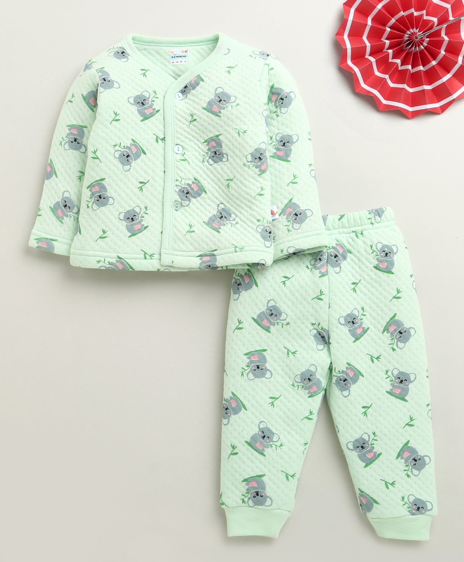 Girls Polyfill Animal Winter Set - Green