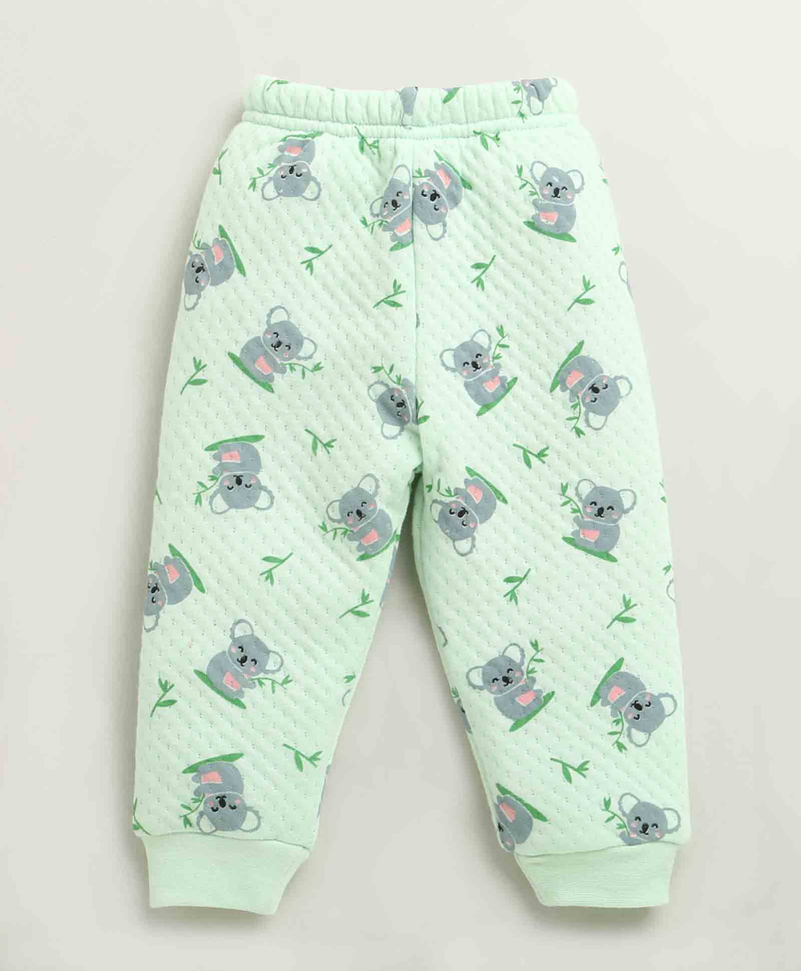 Girls Polyfill Animal Winter Set - Green
