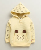 Bumzee Yellow Animal Print Winter Set, Full Sleeves, Padded