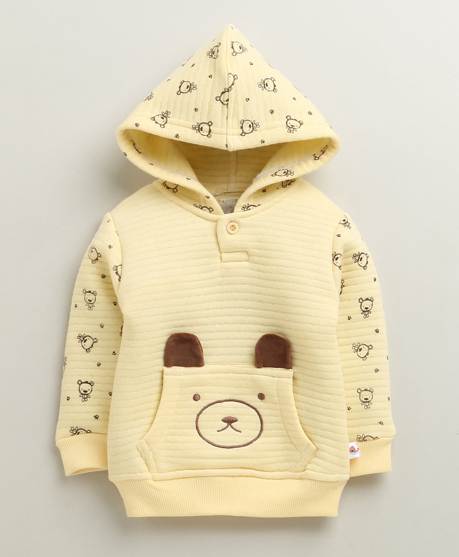 Boys Polyfill Animal Winter Set - Yellow