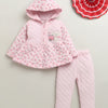 Girls Polyfill Floral Winter Set - Pink