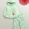 Girls Polyfill Graphic Winter Set - Mint Green