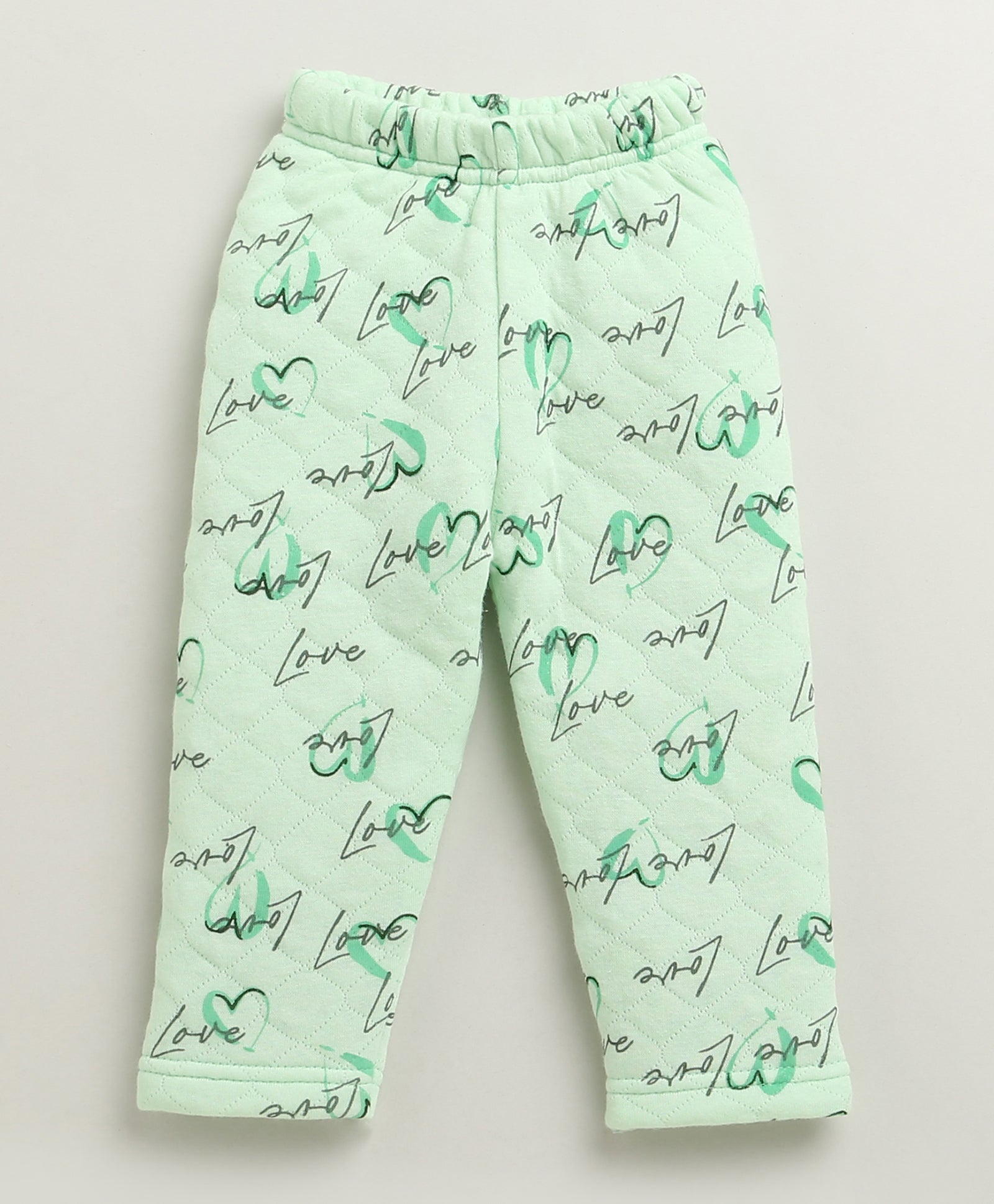 Girls Polyfill Graphic Winter Set - Mint Green