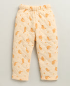 Bumzee Peach Animal Print Winter Set, Full Sleeves, Padded (Style Peb10664)