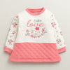 Girls Polyfill Floral Winter Set - Peach & Cream