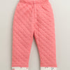 Girls Polyfill Floral Winter Set - Peach & Cream