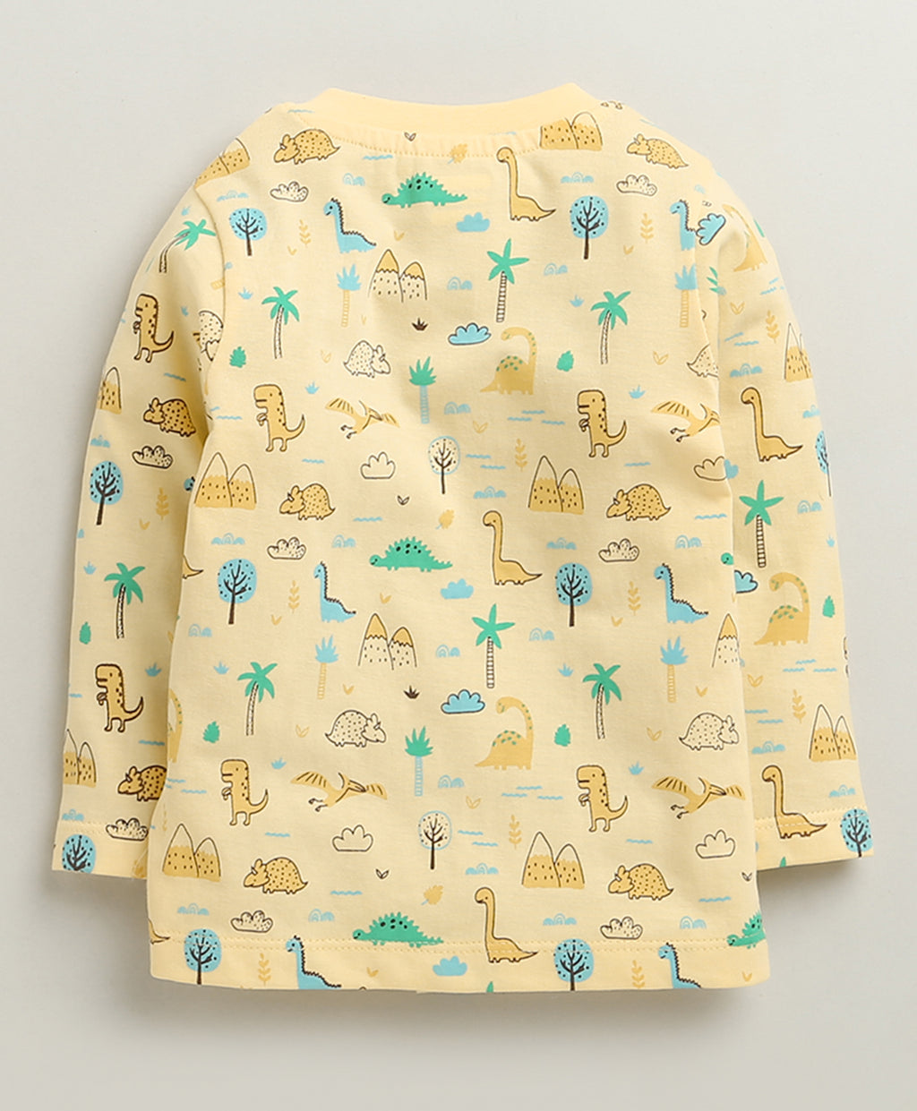 Bumzee Yellow Animal Print Jabla & Pyjama Set, Full Sleeves, 100% Cotton
