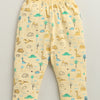 Boys 100% Cotton Animal Jabla & Pyjama Set - Yellow