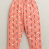 Boys 100% Cotton Graphic Jabla & Pyjama Set - Coral