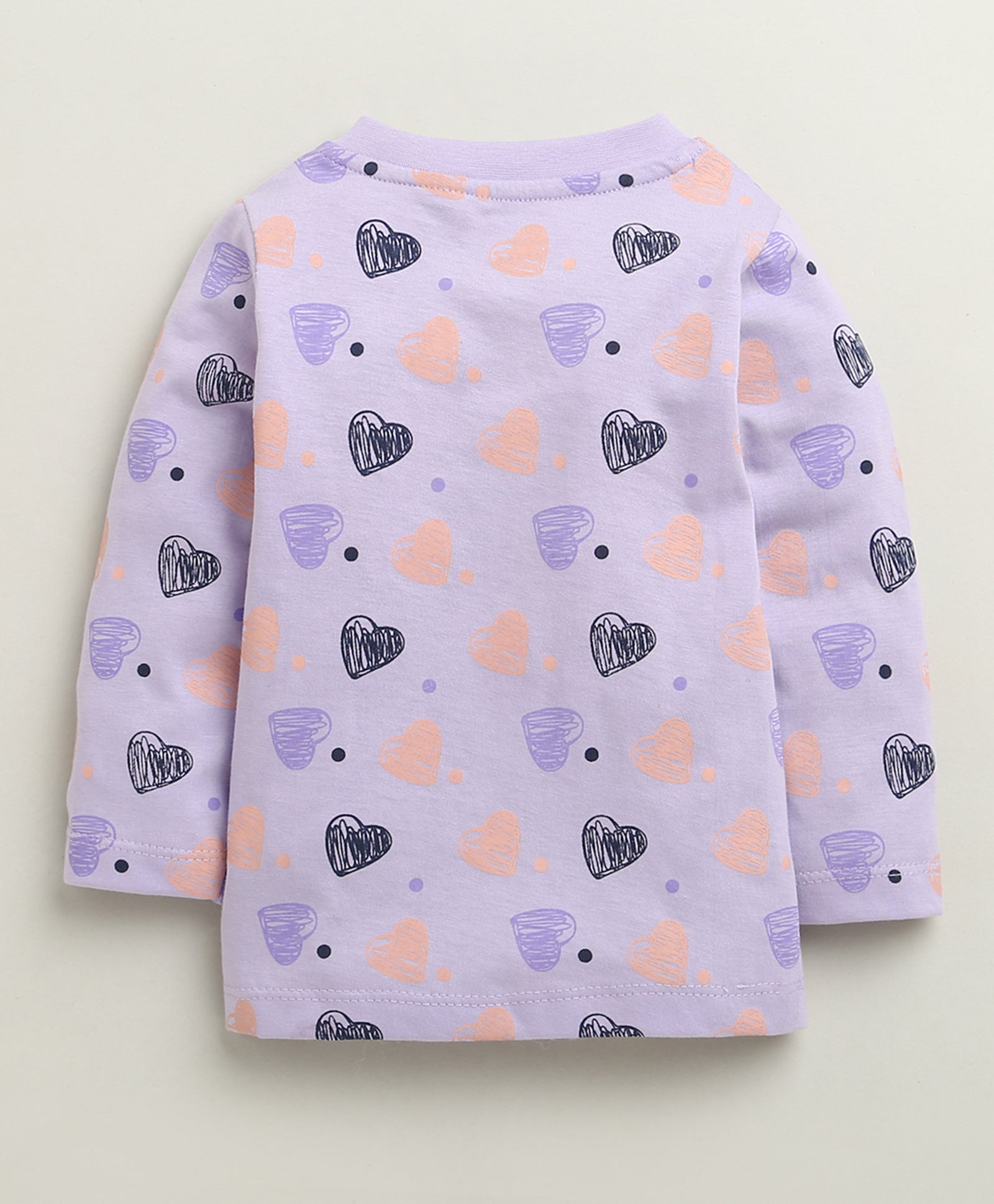 Girls 100% Cotton Graphic Jabla & Pyjama Set - Lavender
