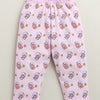 Girls 100% Cotton Animal Jabla & Pyjama Set - Lavender