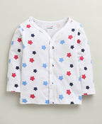 Bumzee Navy & White Graphic Print Jabla, Pack of 3, Full Sleeves, 100% Cotton