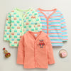 Boys Full Sleeves Jabla Coral & Yellow Pack of 3